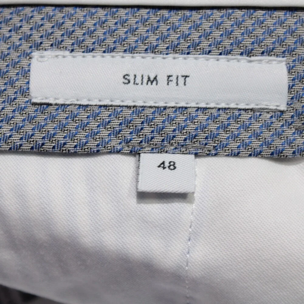 PT Torino NWT Chinos / Casual Pants Size 48 (US 32) Slim in Blue & White Stripes